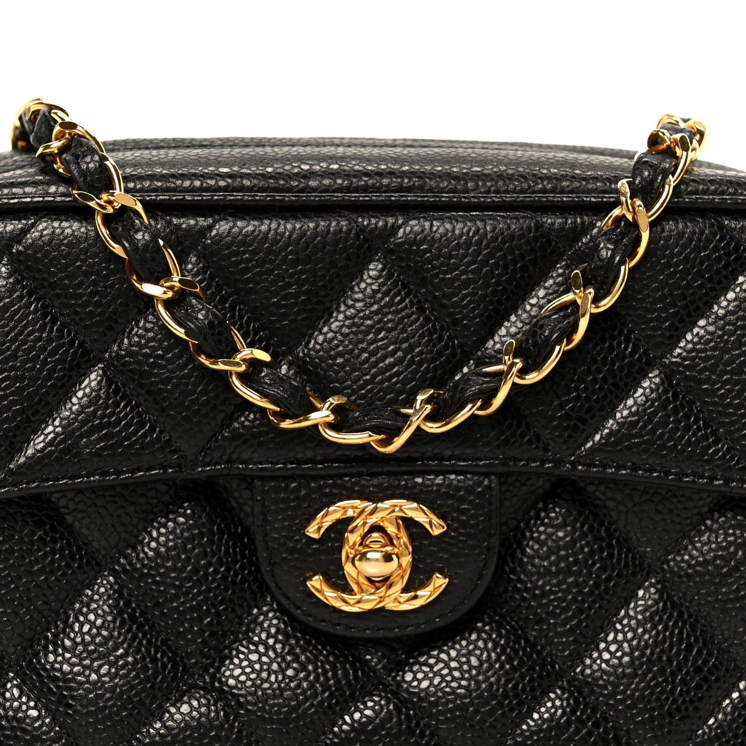 Chanel Caviar Quilted Camera Case Black 9 of 11