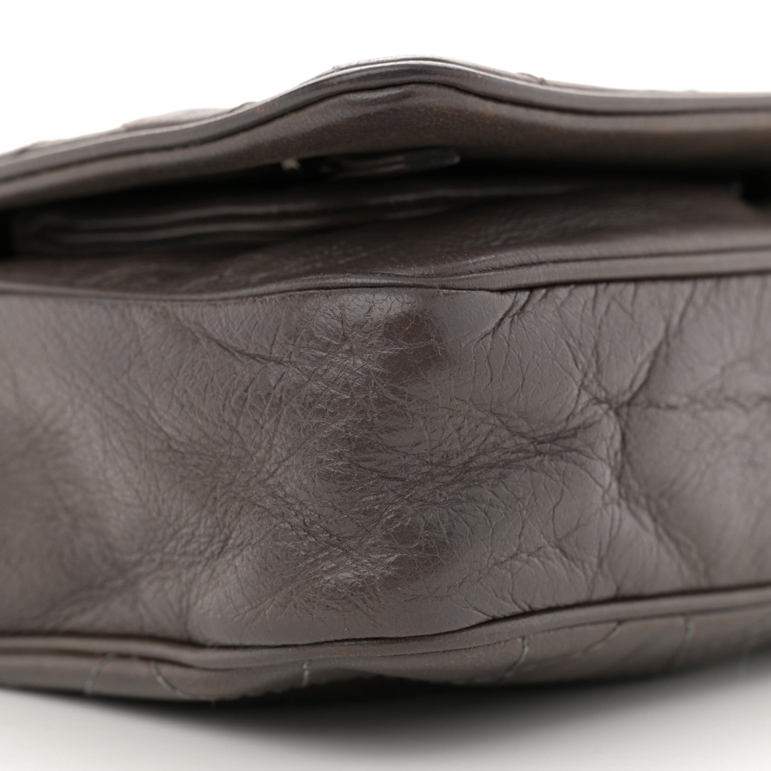 Chanel Lambskin Quilted Single Flap Grey 9 of 11