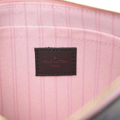 Louis Vuitton Damier Ebene Neverfull MM GM Pochette Rose Ballerine 6 of 7