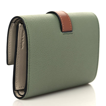 Loewe Grained Calfskin Small Vertical Wallet Rosemary Tan 3 of 6