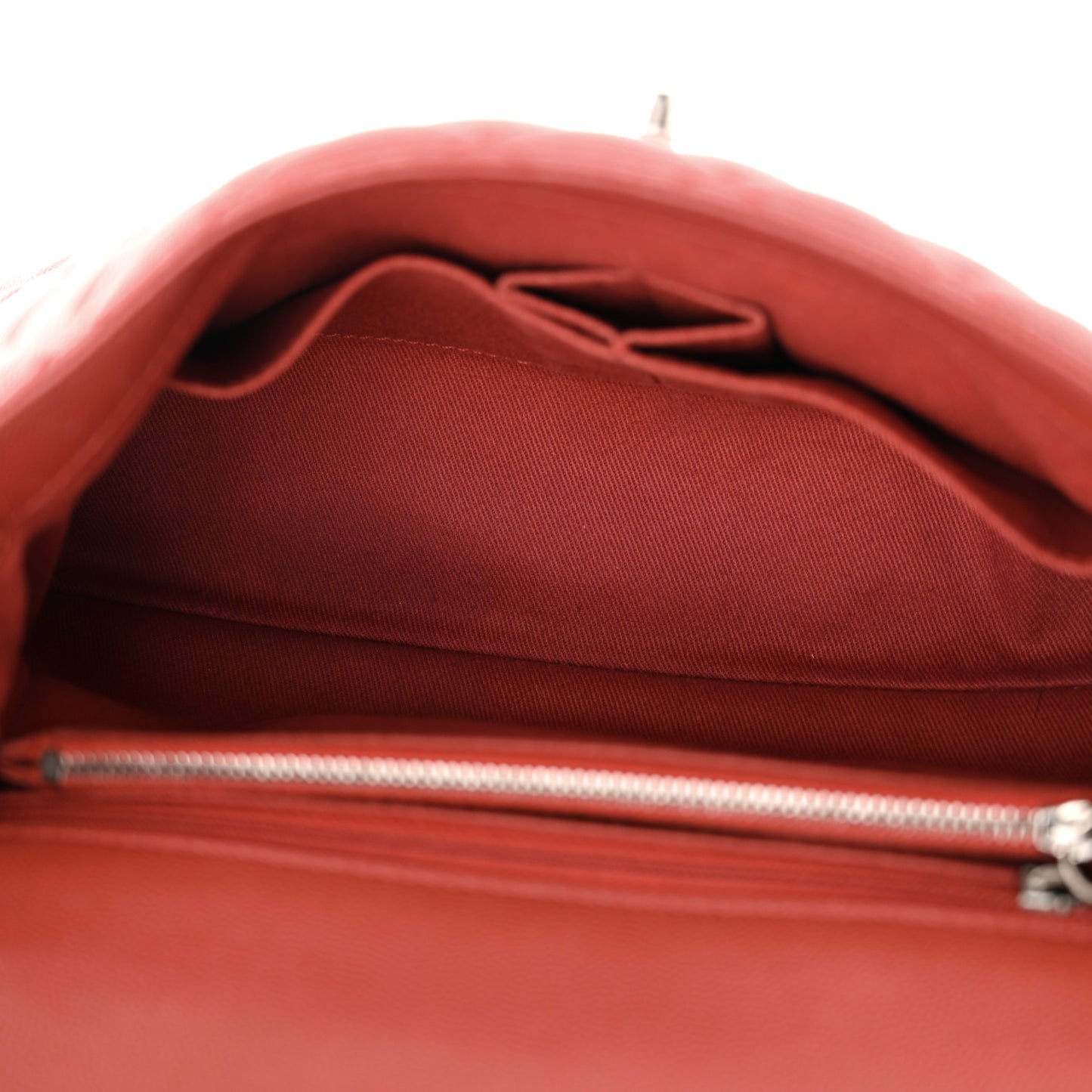 Caviar Quilted Small Coco Handle Flap Red