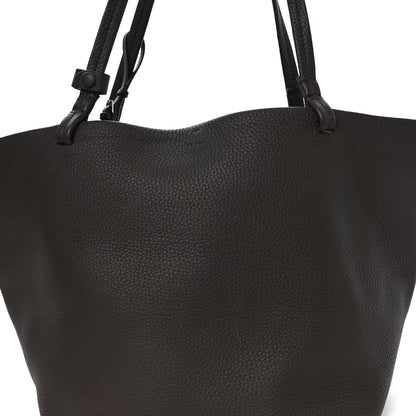 The Row Grained Calfskin Park Tote Three Acajou Deep Brown 8 of 10