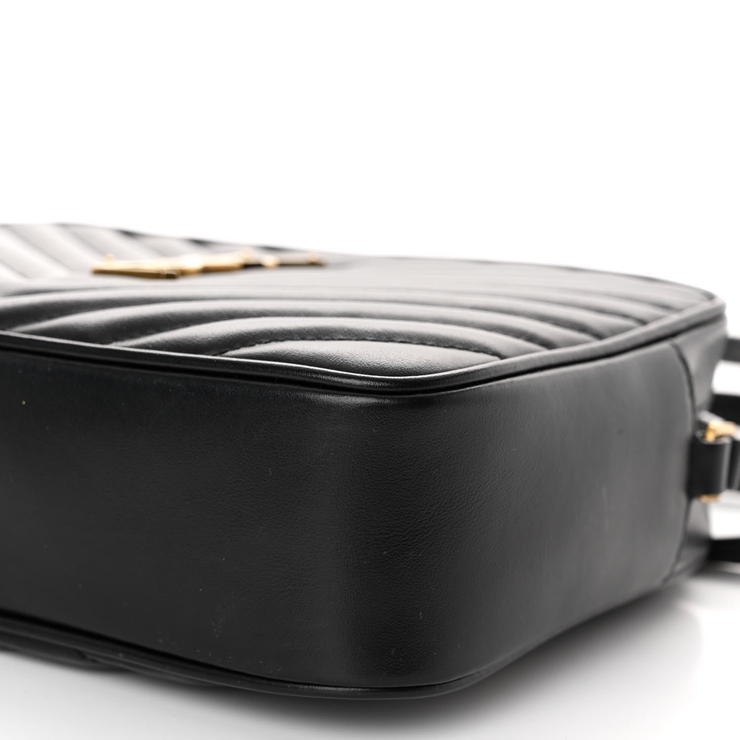 Saint Laurent Calfskin Matelasse Monogram Lou Camera Bag Black 9 of 9