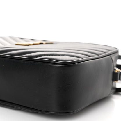 Saint Laurent Calfskin Matelasse Monogram Lou Camera Bag Black 9 of 9
