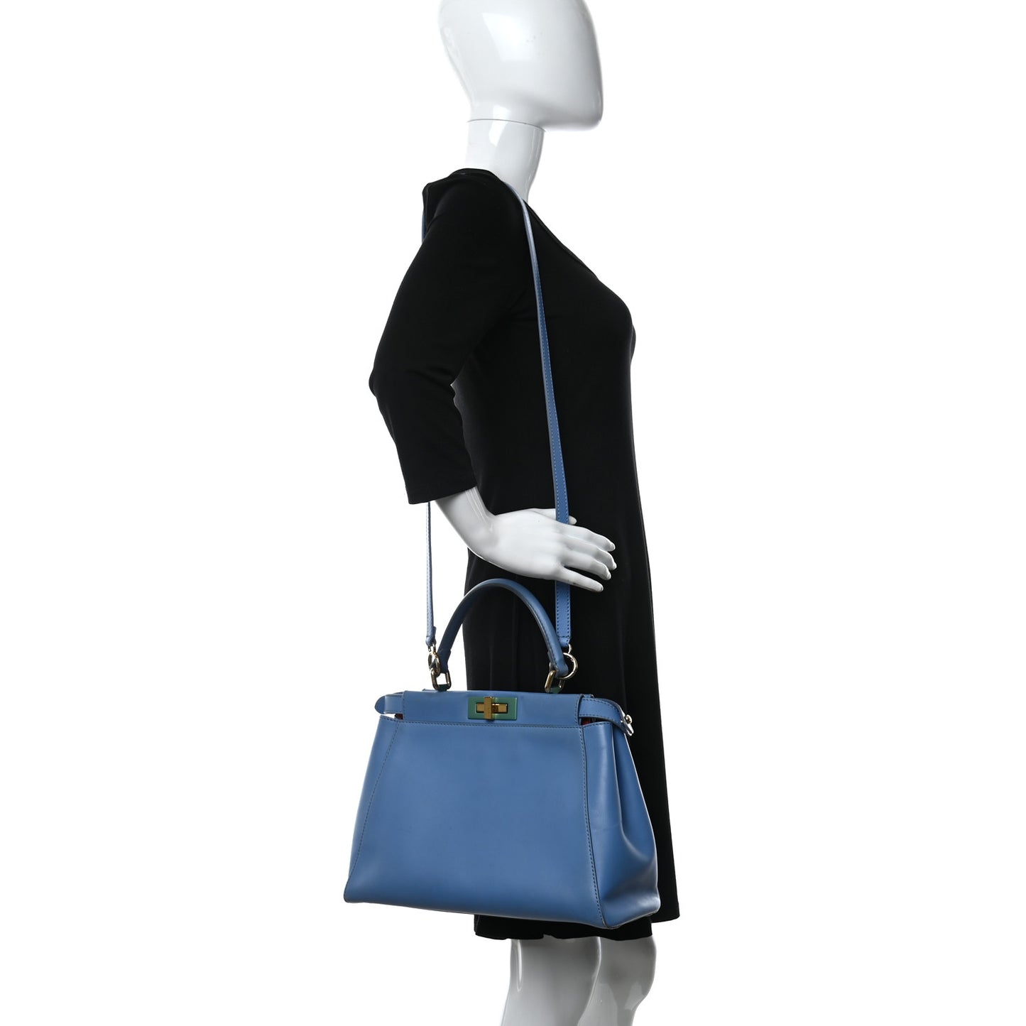 Vitello Morgan Shiny Nappa Medium Peekaboo Iconic Satchel Maldives Papavero