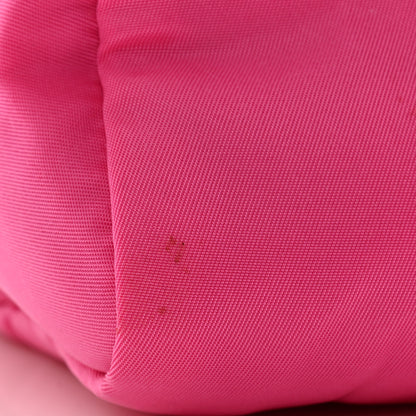 Prada Tessuto Nylon Vela Saffiano Necessaire Wristlet Pouch Fuxia 8 of 10