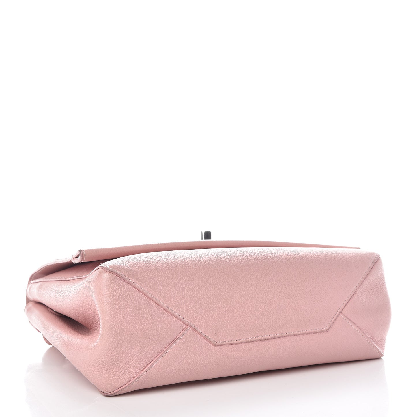 Soft Calfskin Lockme II Top Handle Rose Ballerine