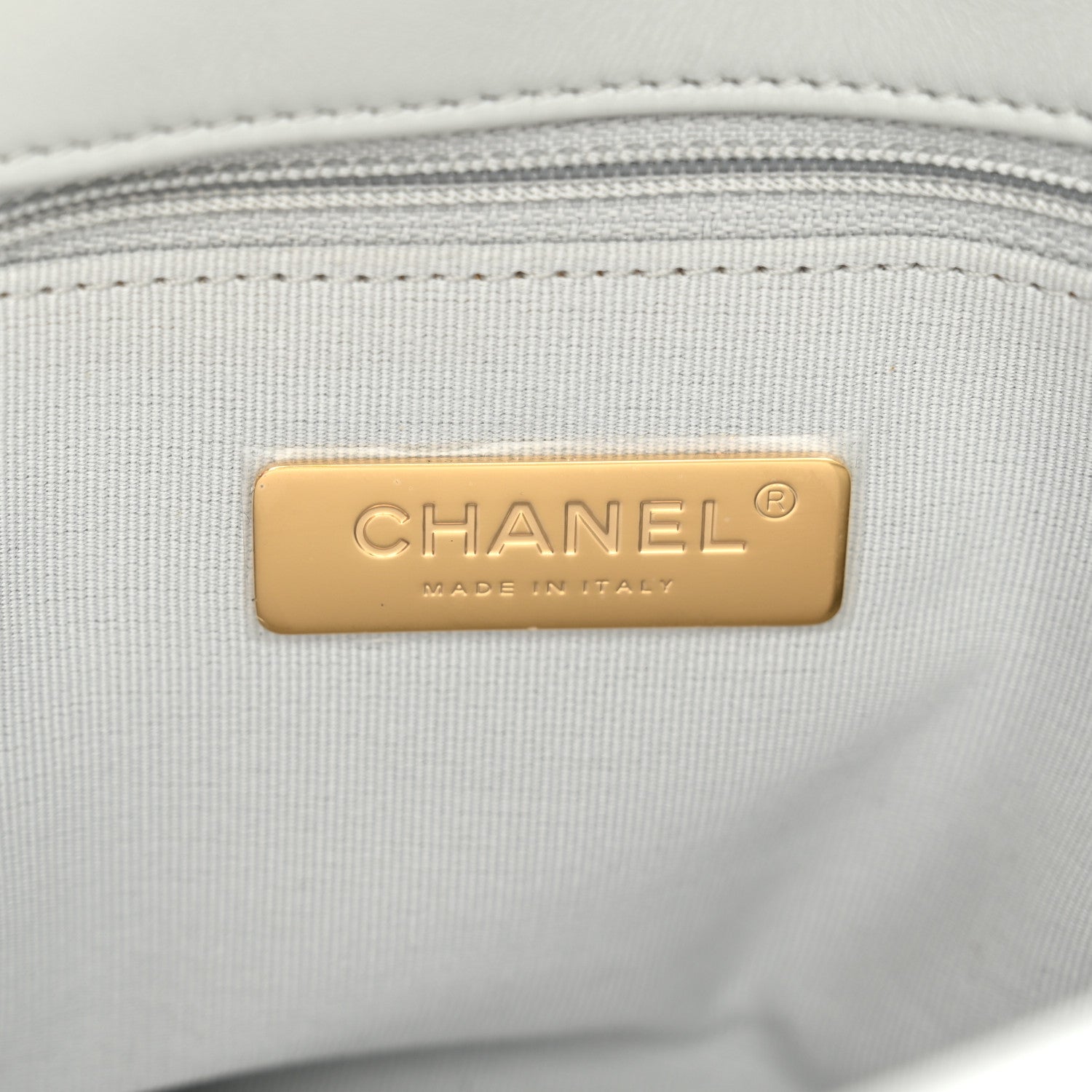 Chanel Lambskin Quilted Medium Chanel 19 Flap Grey 5 of 10