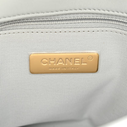 Chanel Lambskin Quilted Medium Chanel 19 Flap Grey 5 of 10