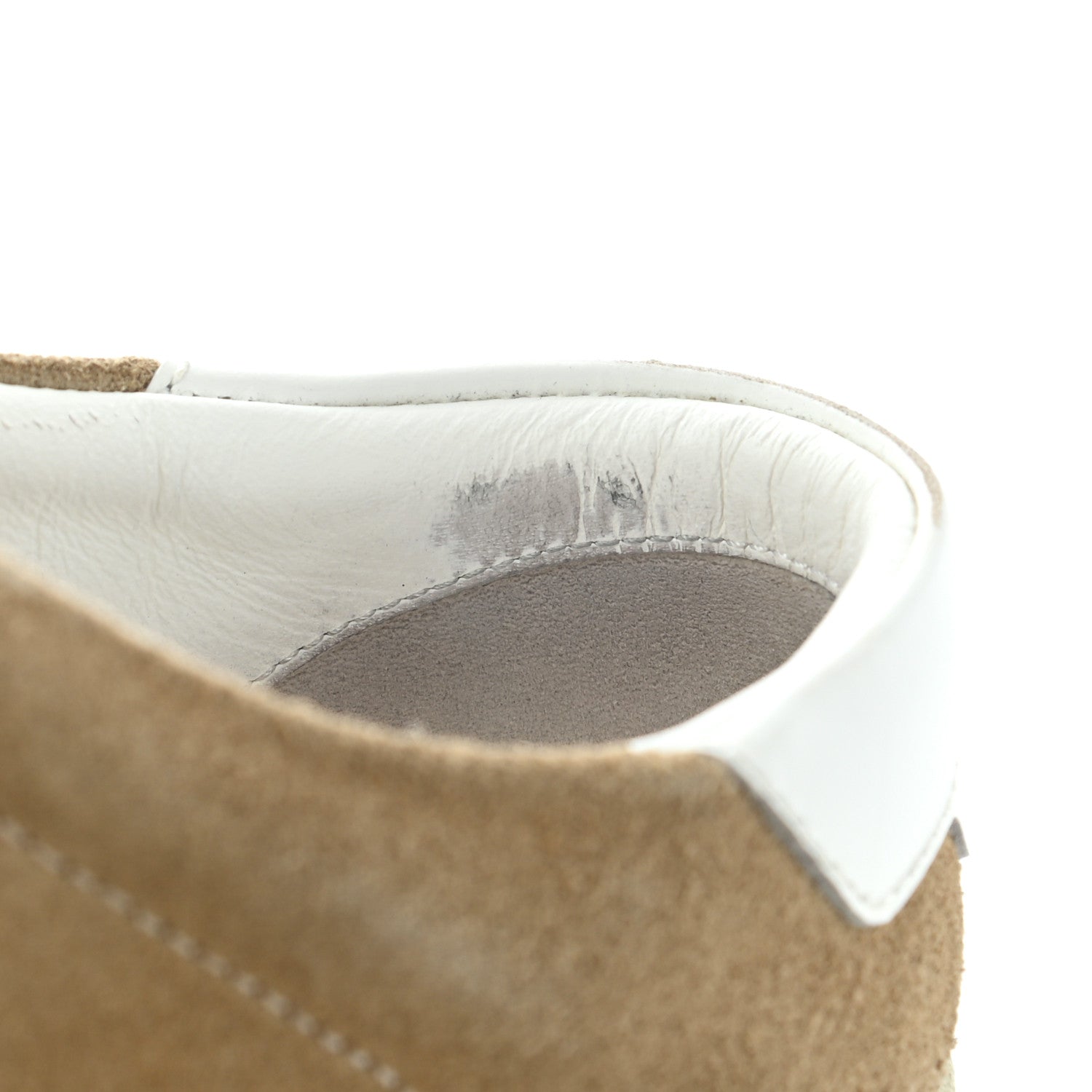 Saint Laurent Distressed Suede Womens Court Classic Sneakers 40 Desert 9 of 13