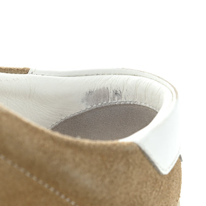 Saint Laurent Distressed Suede Womens Court Classic Sneakers 40 Desert 9 of 13