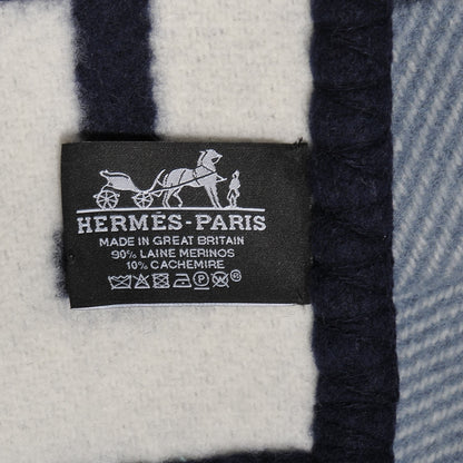 Hermes Wool Cashmere Avalon III Blanket Caban Ecru 3 of 3