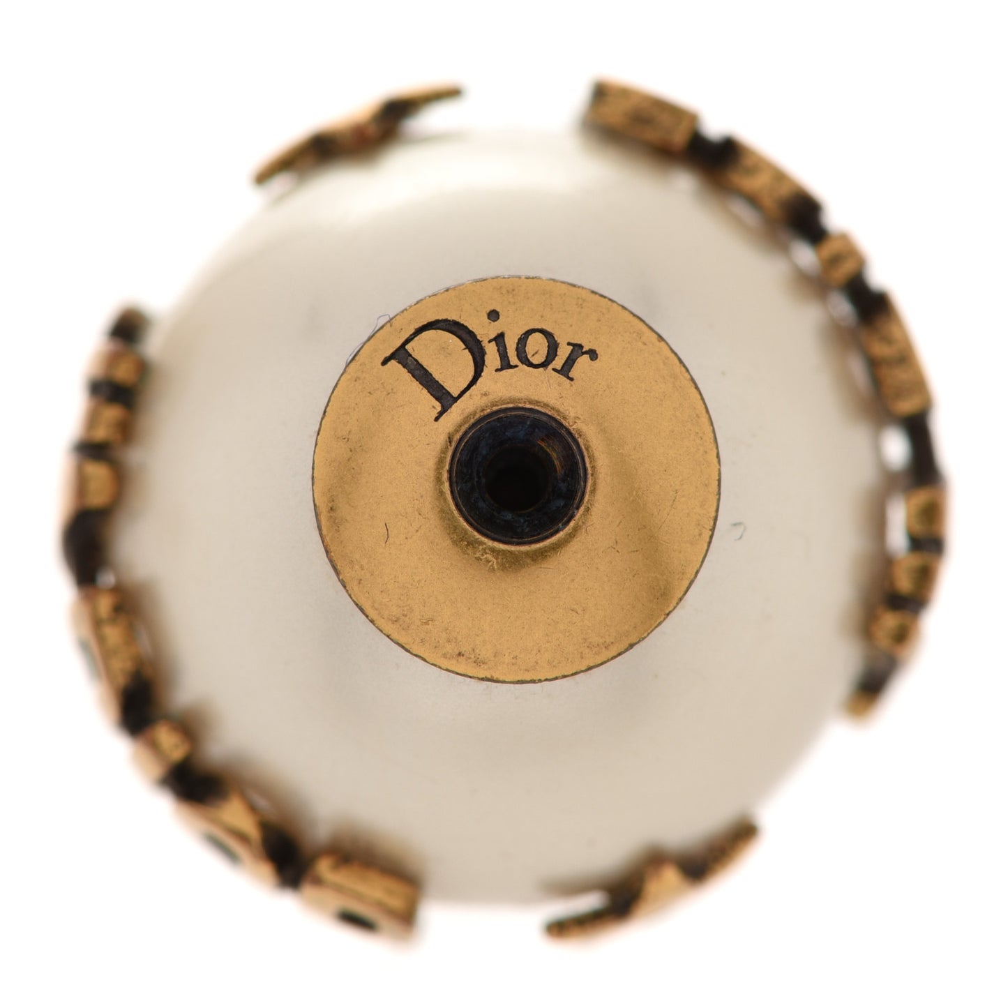 Pearl J'Adior Mise En Dior Tribal Earrings Gold