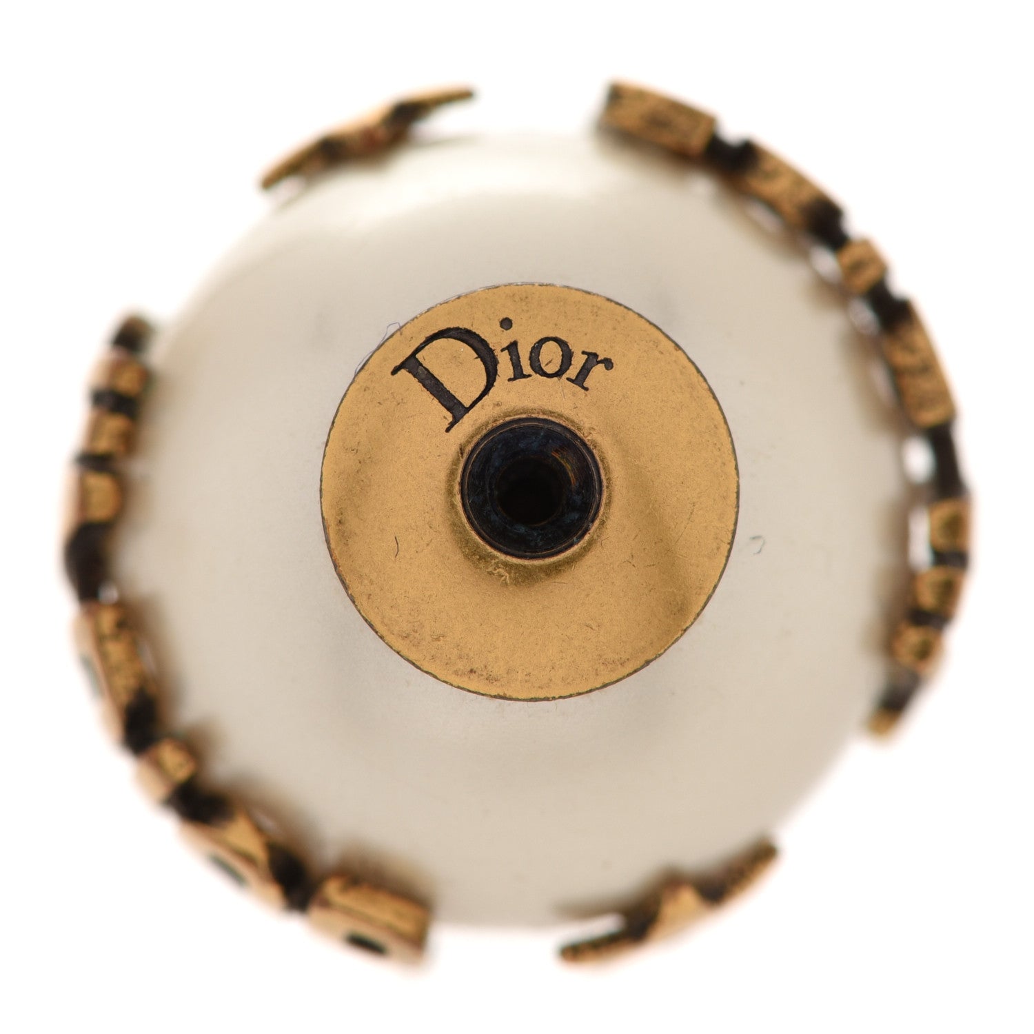 Christian Dior Pearl J'Adior Mise En Dior Tribal Earrings Gold 5 of 6