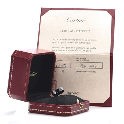 Cartier 18K White Gold 5.5mm LOVE Ring 54 6.75 5 of 5
