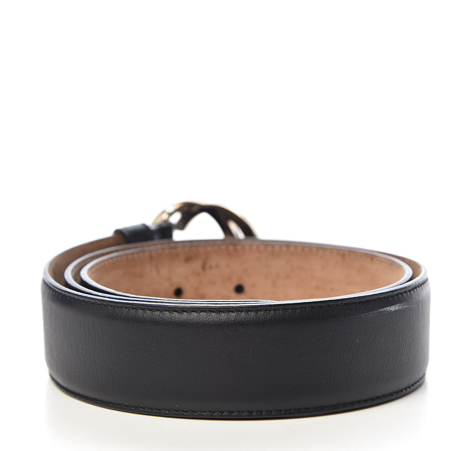 Gucci Calfskin Interlocking G 37mm Belt 85 34 Black 3 of 9