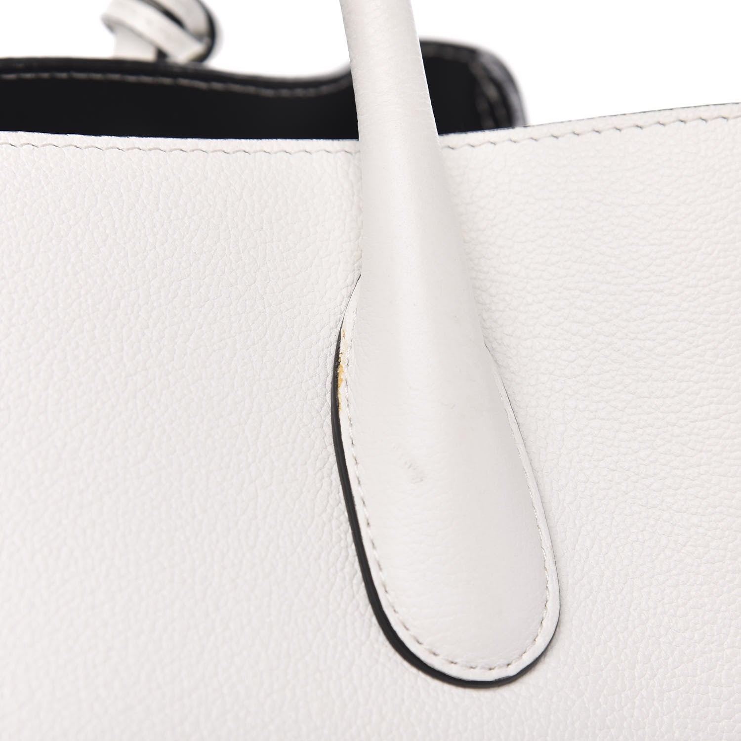 Christian Dior Supple Grained Calfskin Large Open Bar Tote White 10 of 11