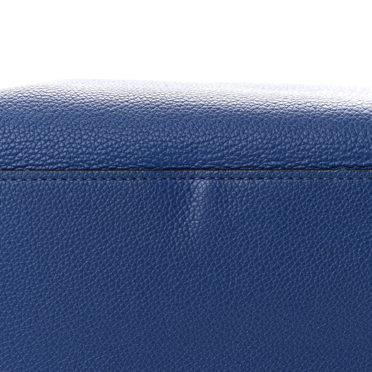 Vitello Daino Shopping Tote Blue
