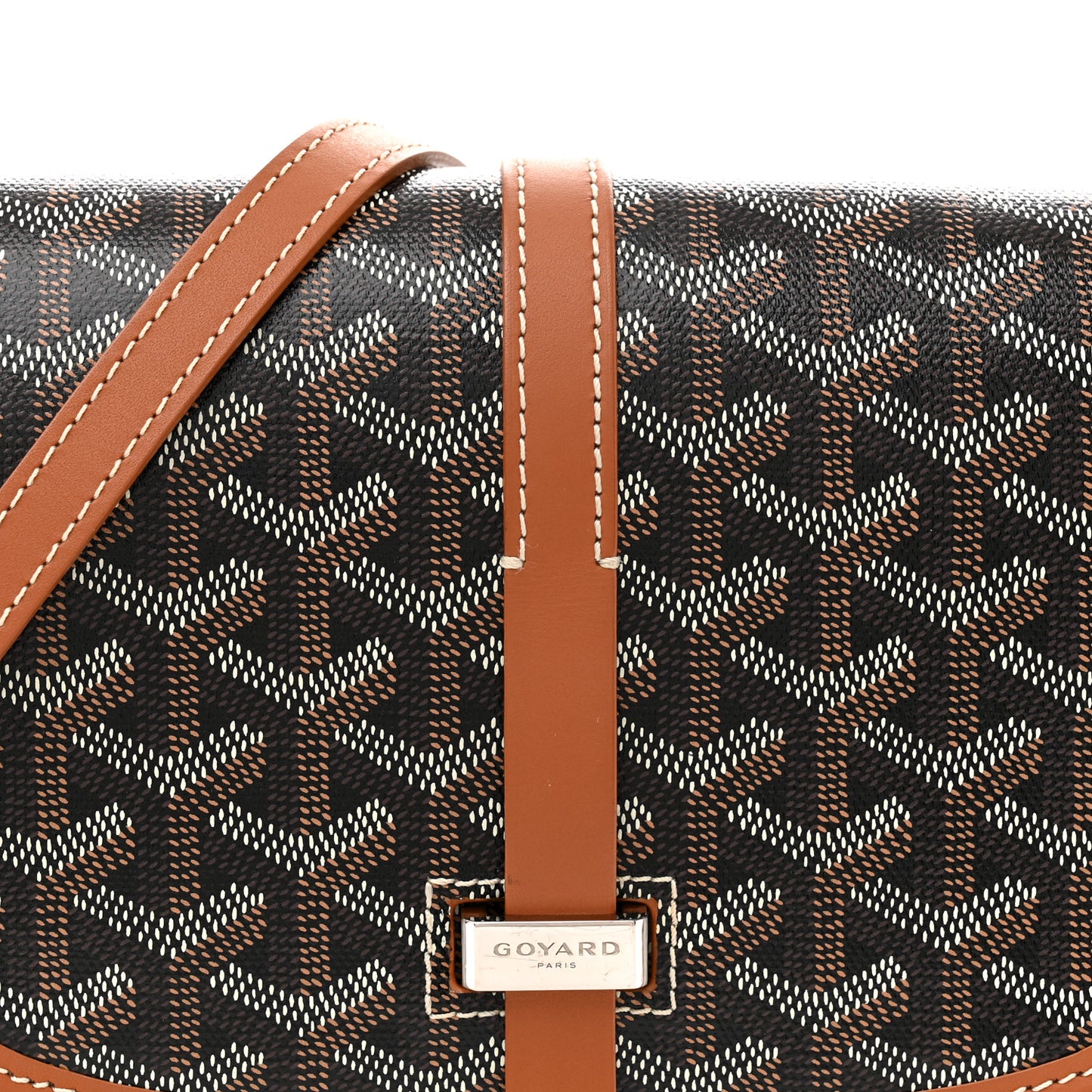 Goyardine Belvedere II PM Messenger Bag Black Gold