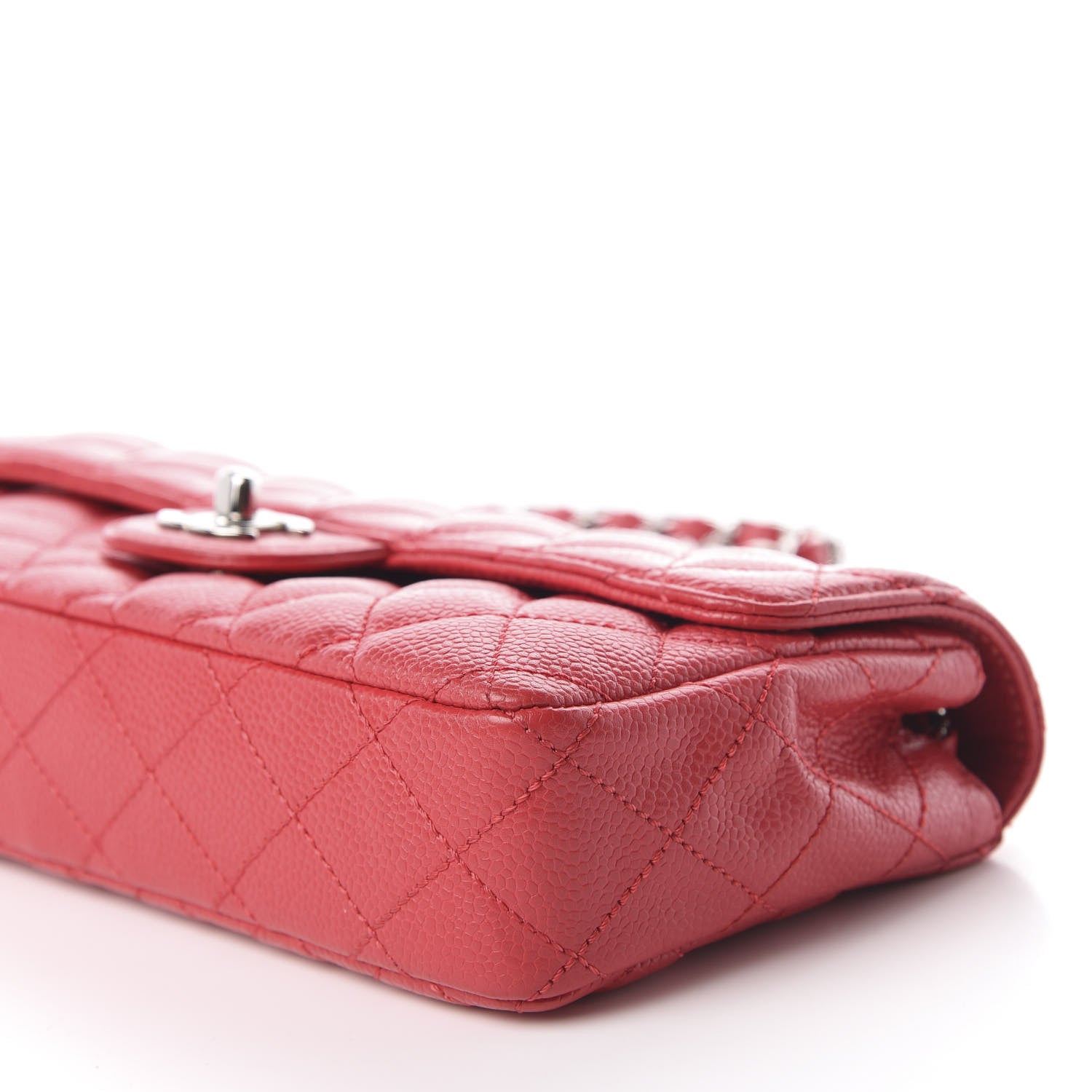 Chanel Caviar Quilted East West Flap Red 7 of 10