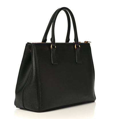 Prada Saffiano Lux Large Galleria Double Zip Tote Black 2 of 8
