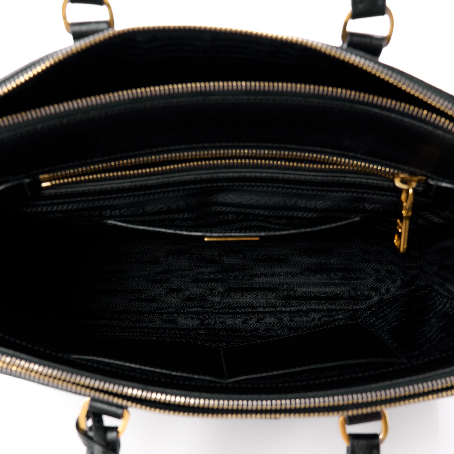 Prada Saffiano Large Galleria Double Zip Tote Black 5 of 14