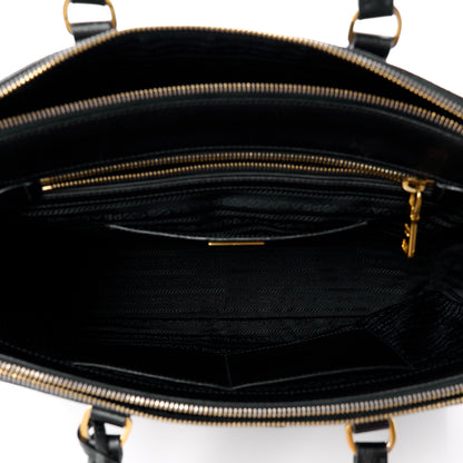 Prada Saffiano Large Galleria Double Zip Tote Black 5 of 14