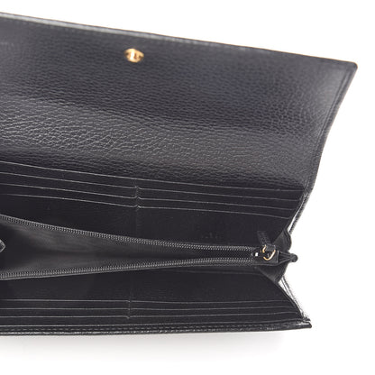 Gucci Dollar Calfskin GG Marmont Continental Wallet Black 5 of 6