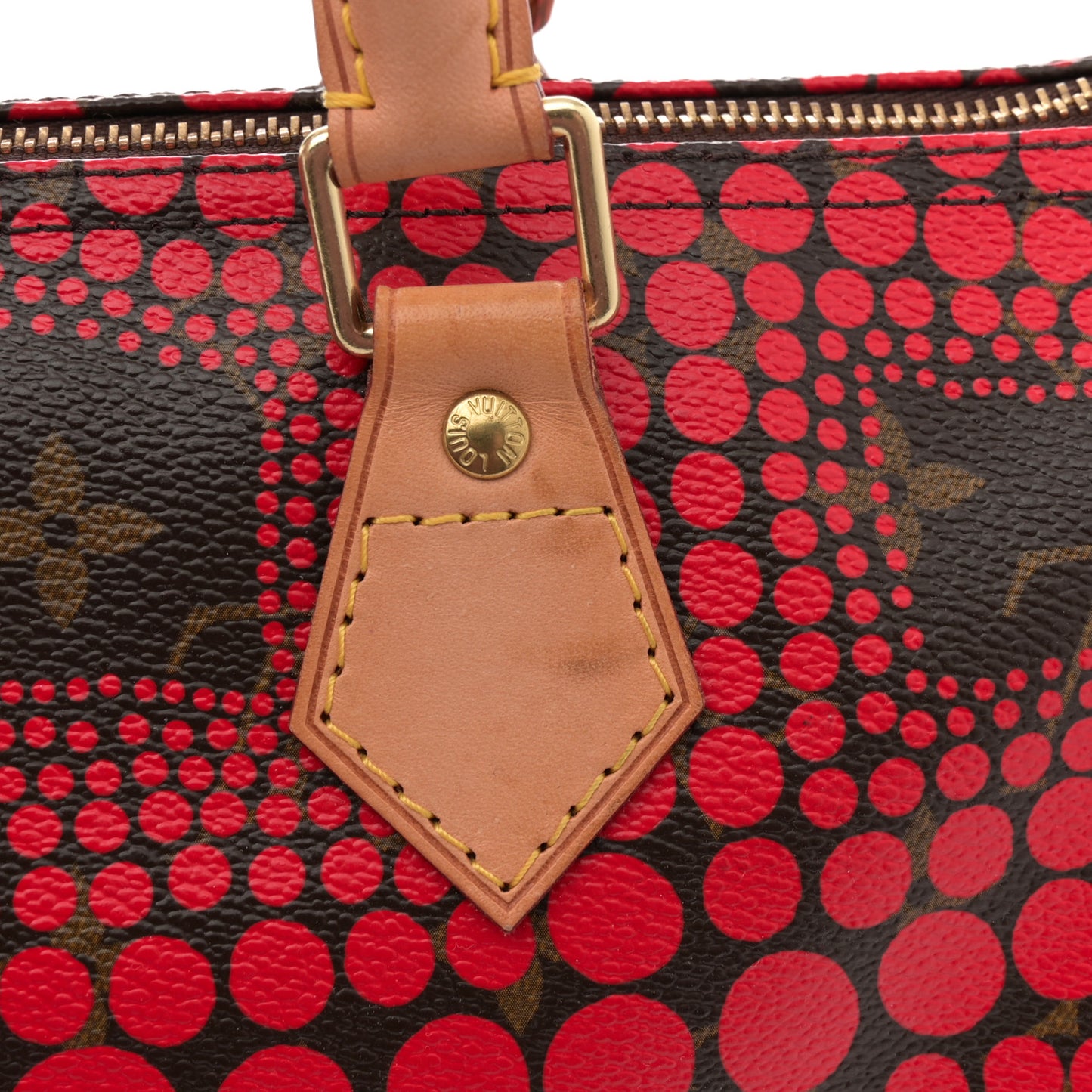Monogram Kusama Town Speedy 30 Red