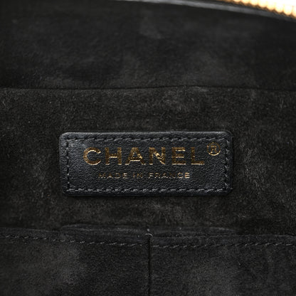 Chanel Calfskin Quilted Travel Kit Vanity Case Black 6 of 11