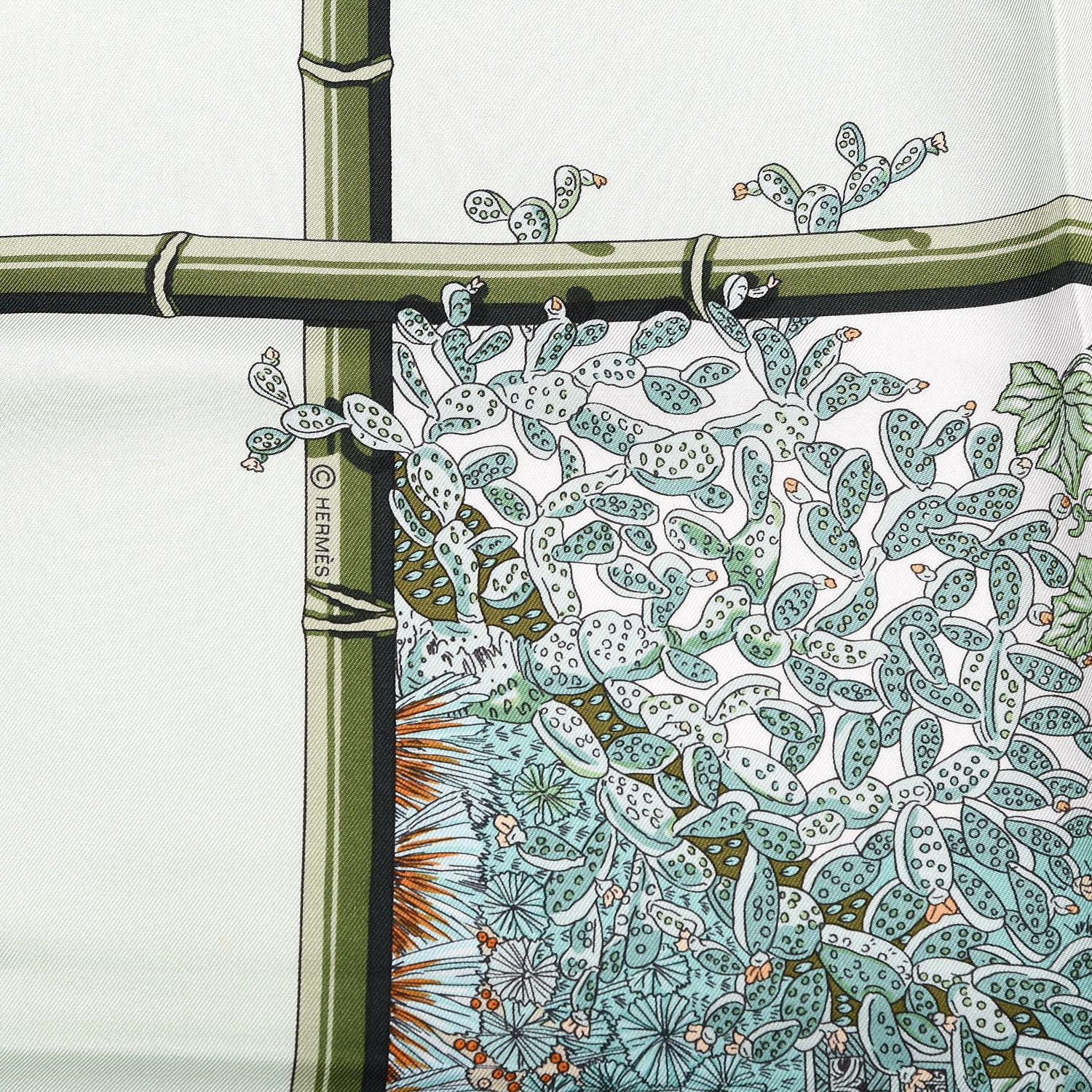 Hermes Silk Jardins D Hiver Scarf 90 6 of 8