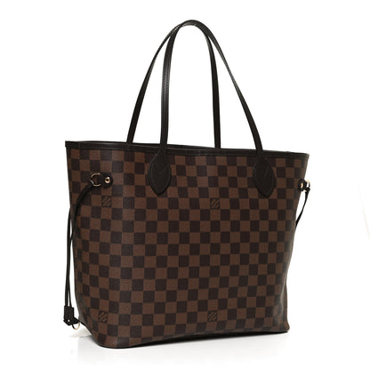 Louis Vuitton Damier Ebene Neo Neverfull MM Rose Ballerine 3 of 11