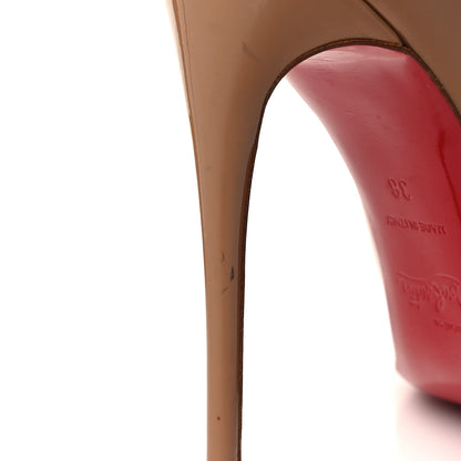 Christian Louboutin Patent So Kate 120 Pumps 38 Nude 9 of 11