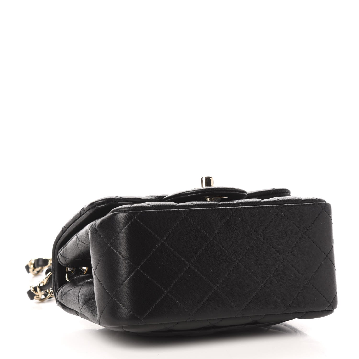 Chanel Lambskin Quilted Mini Square Flap Black 4 of 10