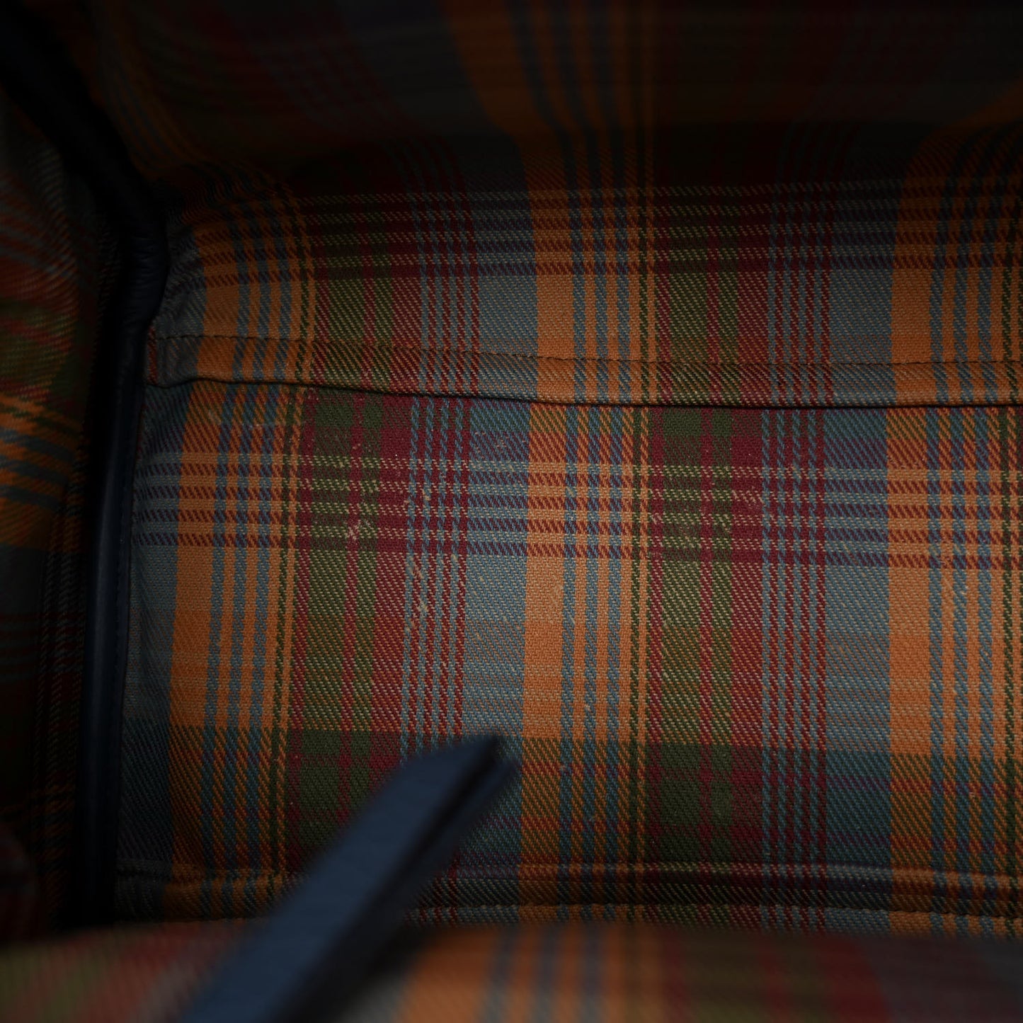 Heavy Grain Small Belted Bayswater Tote Blue