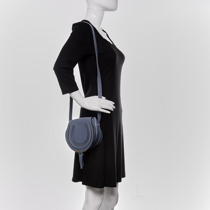 Chloe Calfskin Mini Marcie Round Crossbody Street Blue 2 of 11