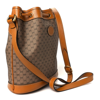 Gucci X DISNEY Mini Vintage GG Supreme Monogram Bucket Bag Beige Vintage Sun Oil 3 of 11