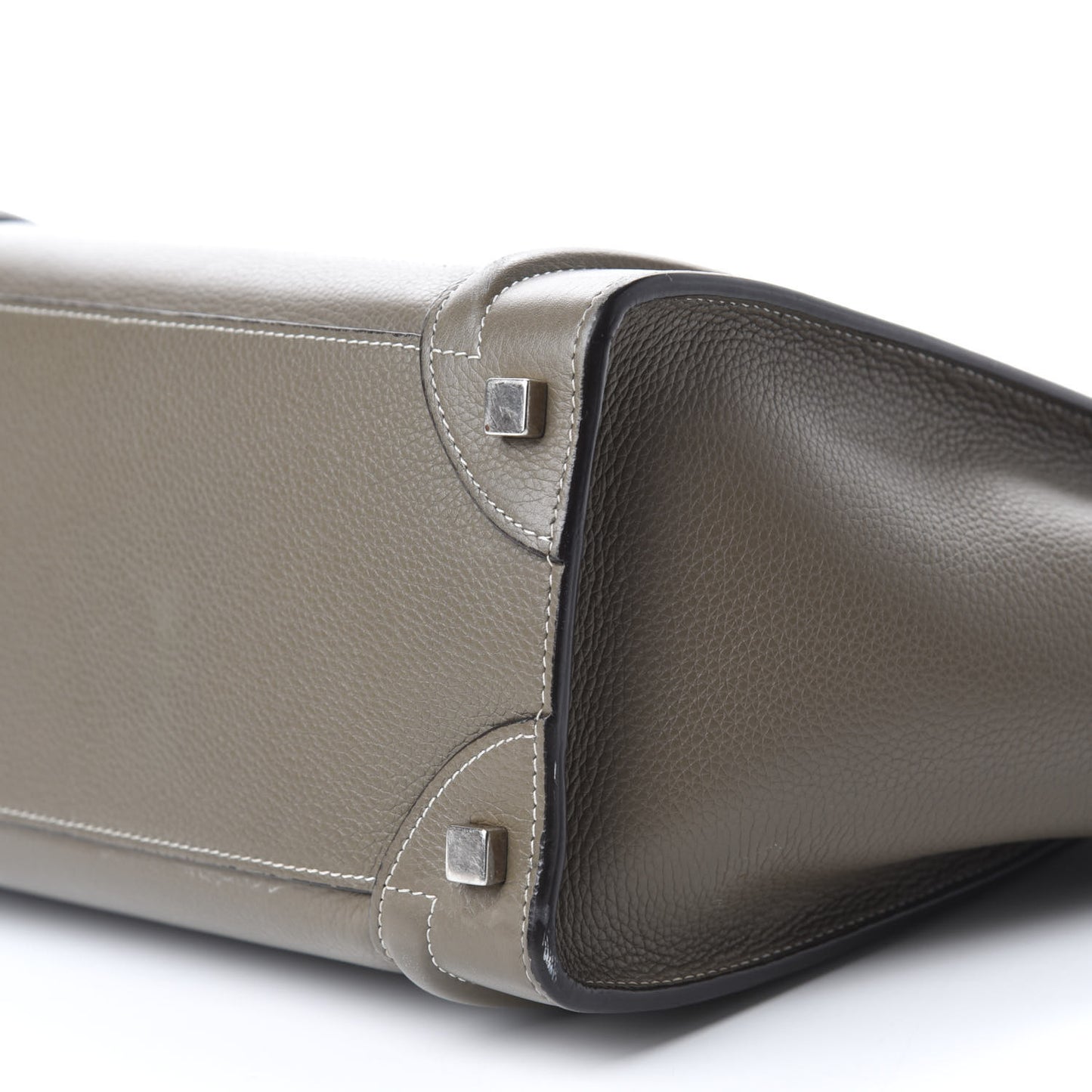 Drummed Calfskin Micro Luggage Souris