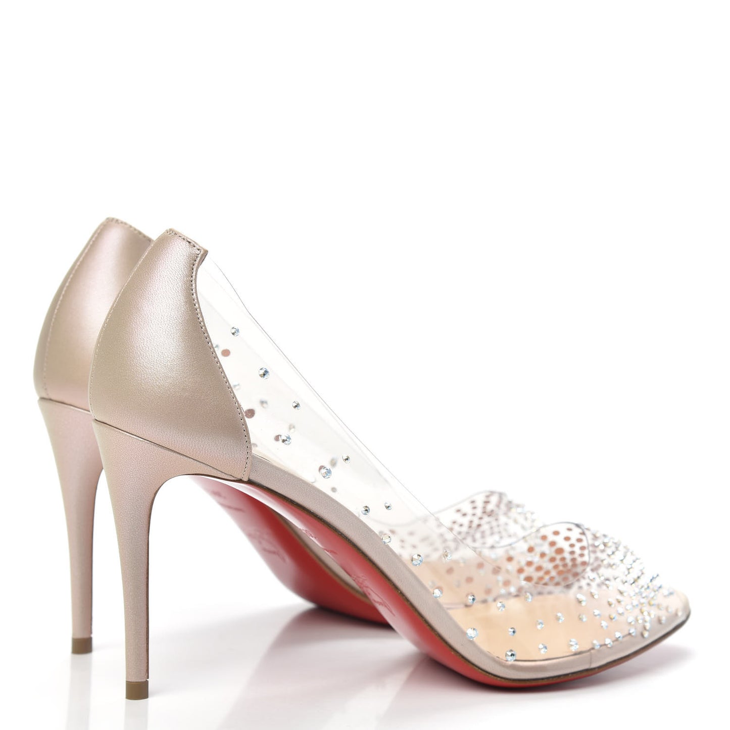 PVC Nappa Sucre Glace 85 Pumps 39.5 Nude