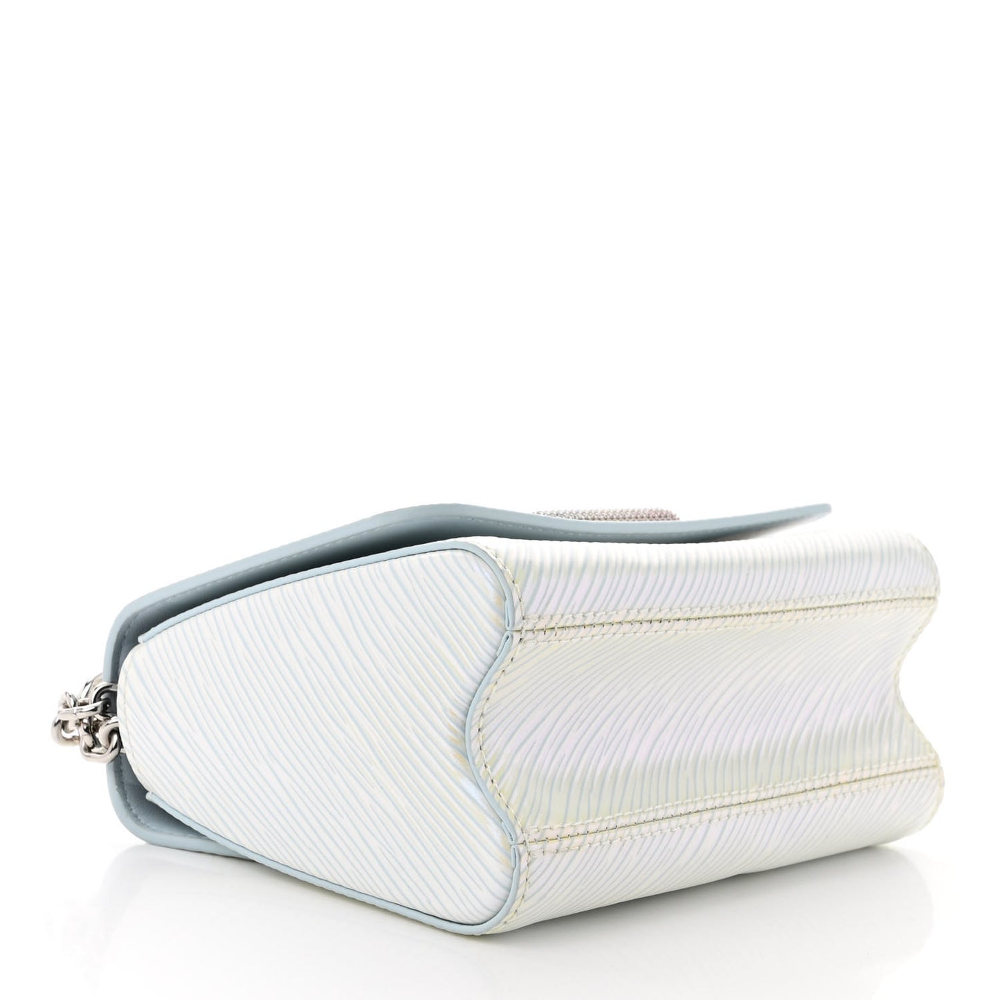 Epi Milky Way Twist Braided Chain Shoulder Bag Icy Blue
