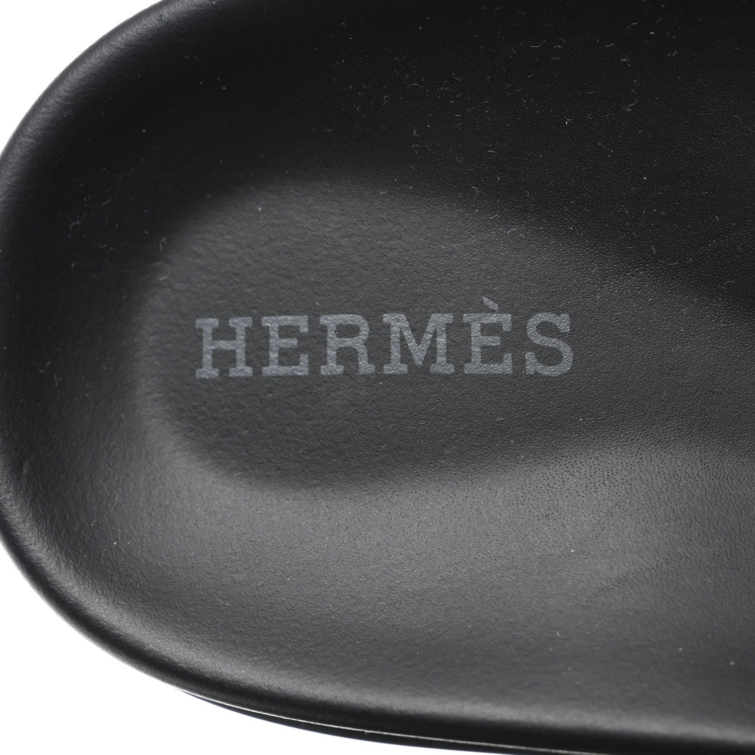 Hermes Calfskin Womens Chypre Sandals 37.5 Black 7 of 9