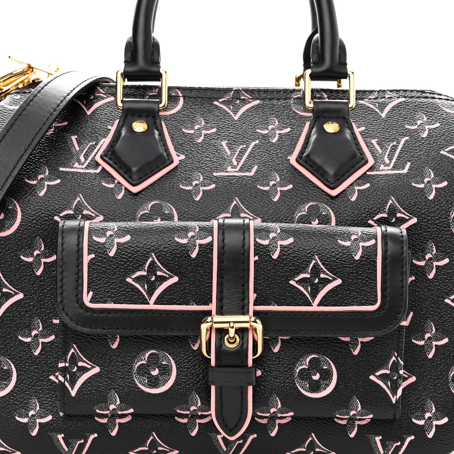 Louis Vuitton Monogram Fall for You Speedy Bandouliere 25 Black 7 of 9