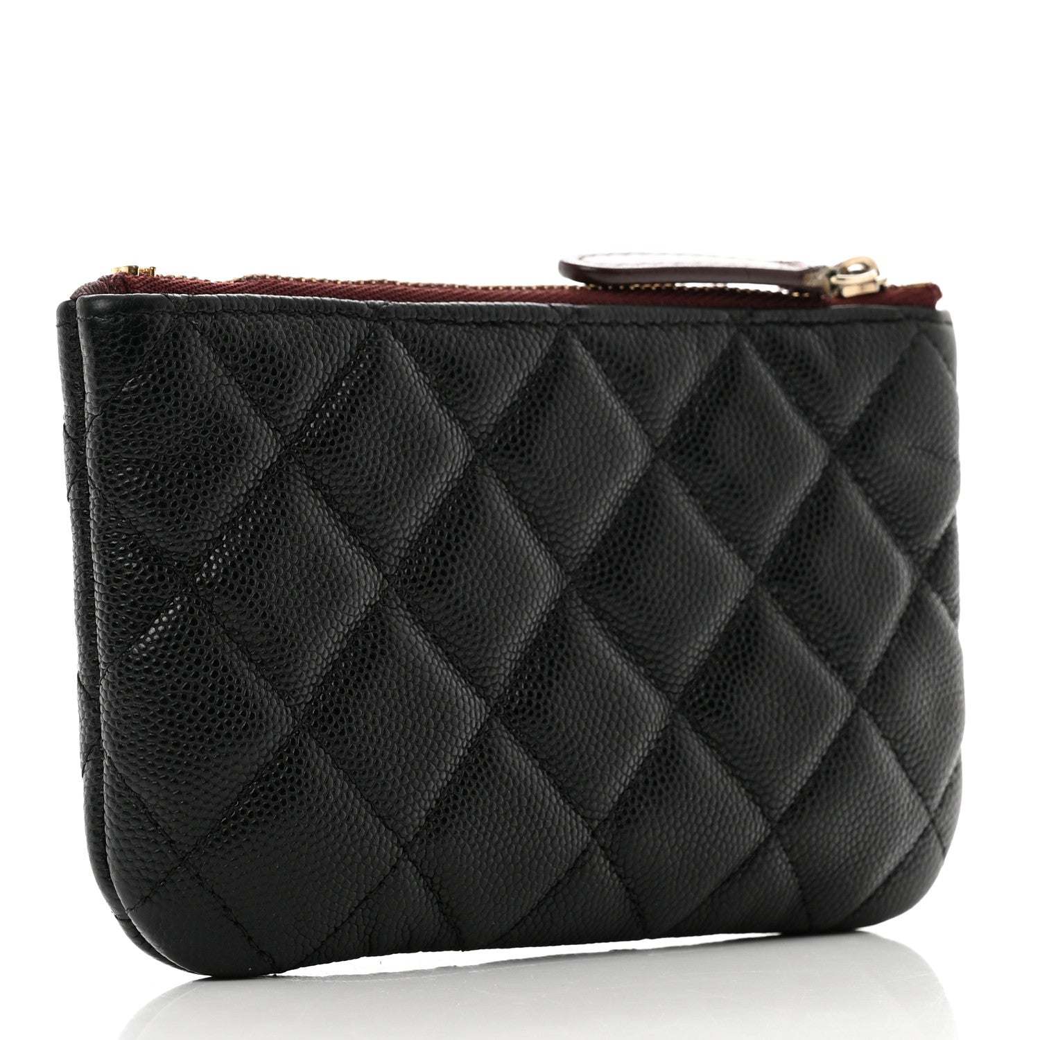 Chanel Caviar Quilted Small Cosmetic Case Black 3 of 9