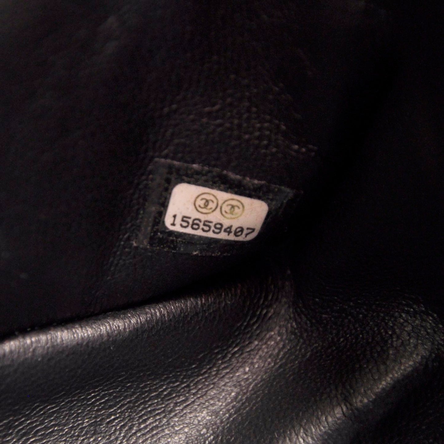 Lambskin Quilted Jumbo Flap Black BHW 11P