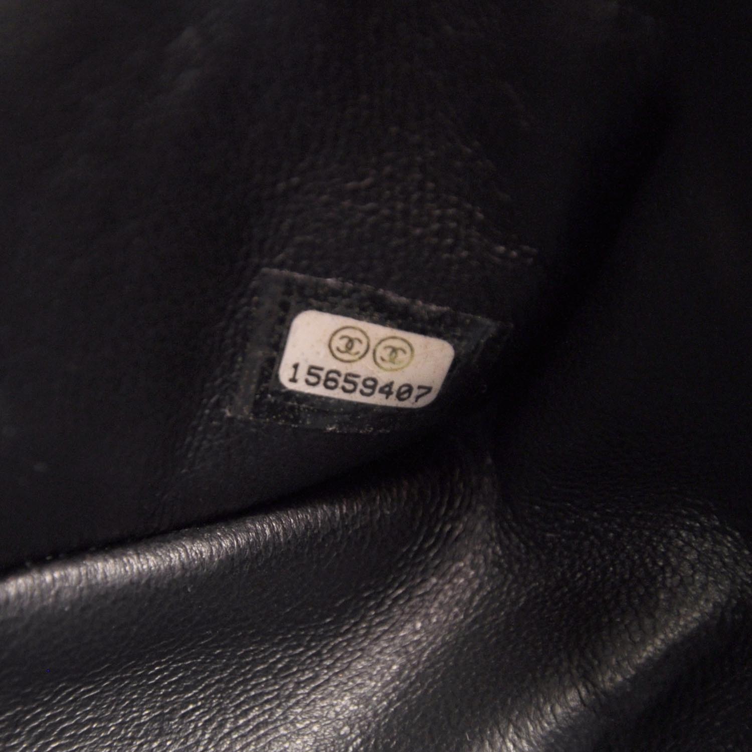 Chanel Lambskin Quilted Jumbo Flap Black BHW 11P 9 of 10