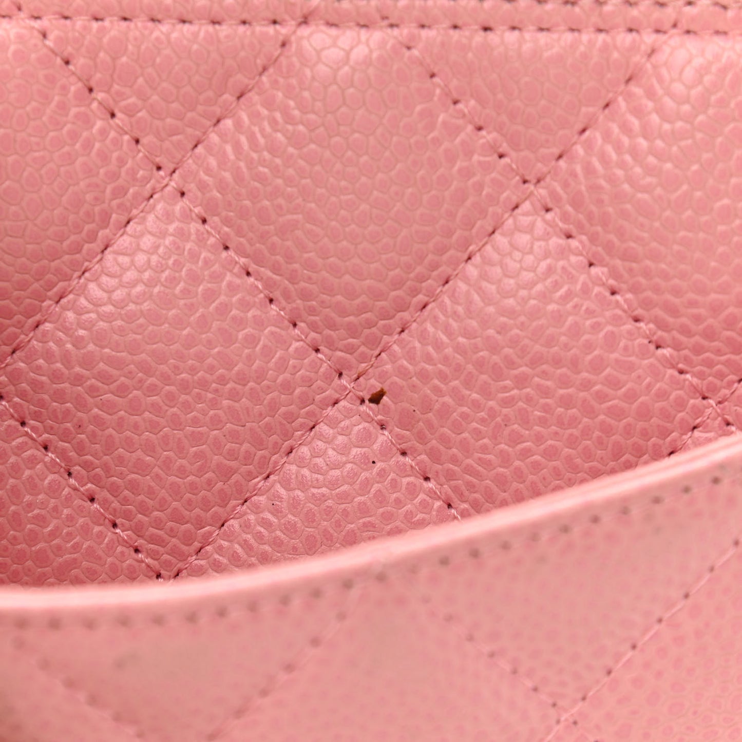 Caviar Quilted Pochette Pink