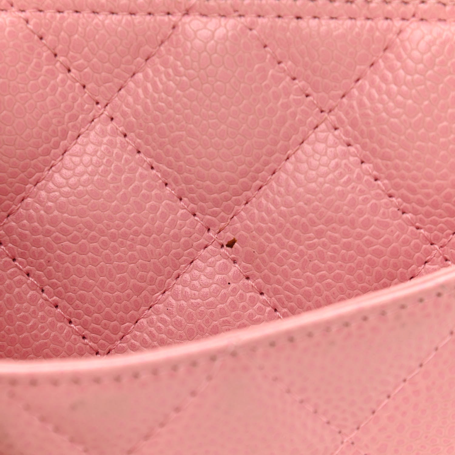 Chanel Caviar Quilted Pochette Pink 15 of 17