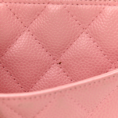 Chanel Caviar Quilted Pochette Pink 15 of 17