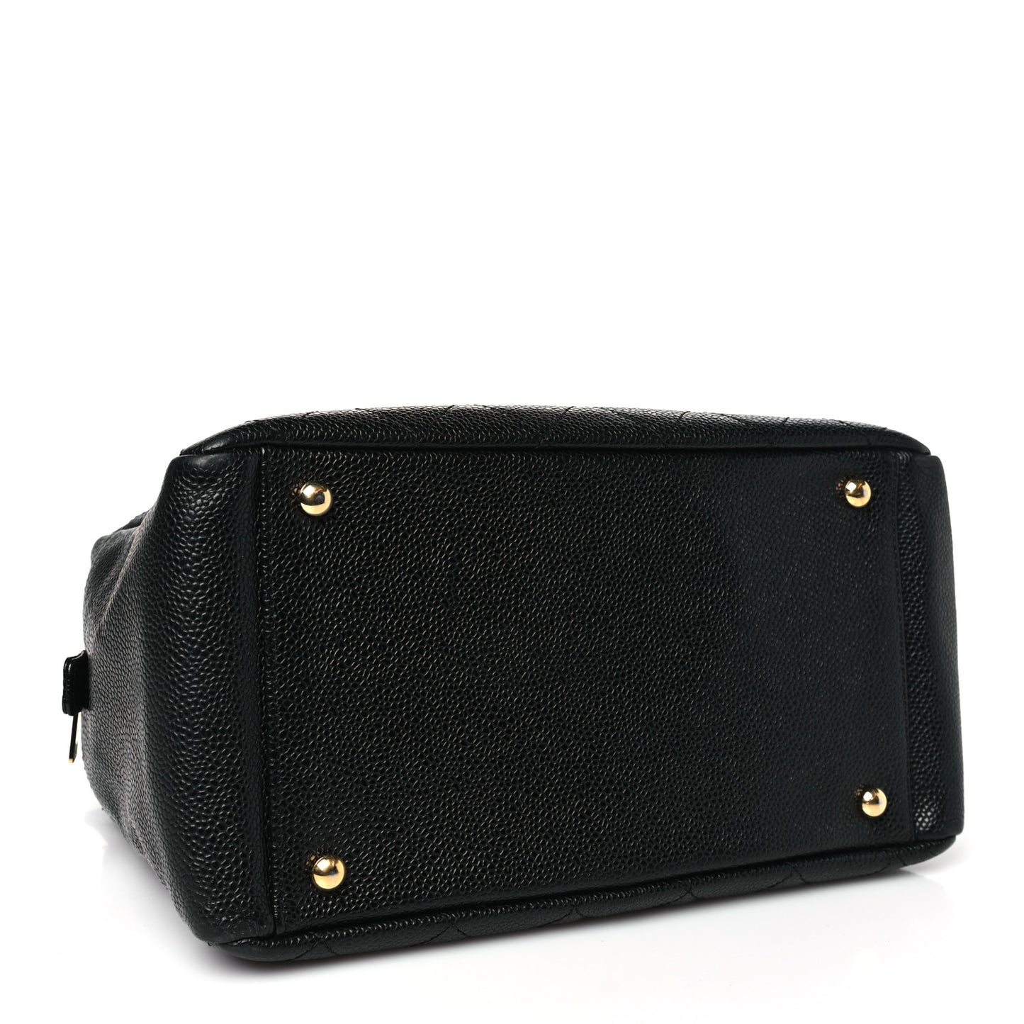 Caviar Quilted Petit Timeless Tote PTT Black