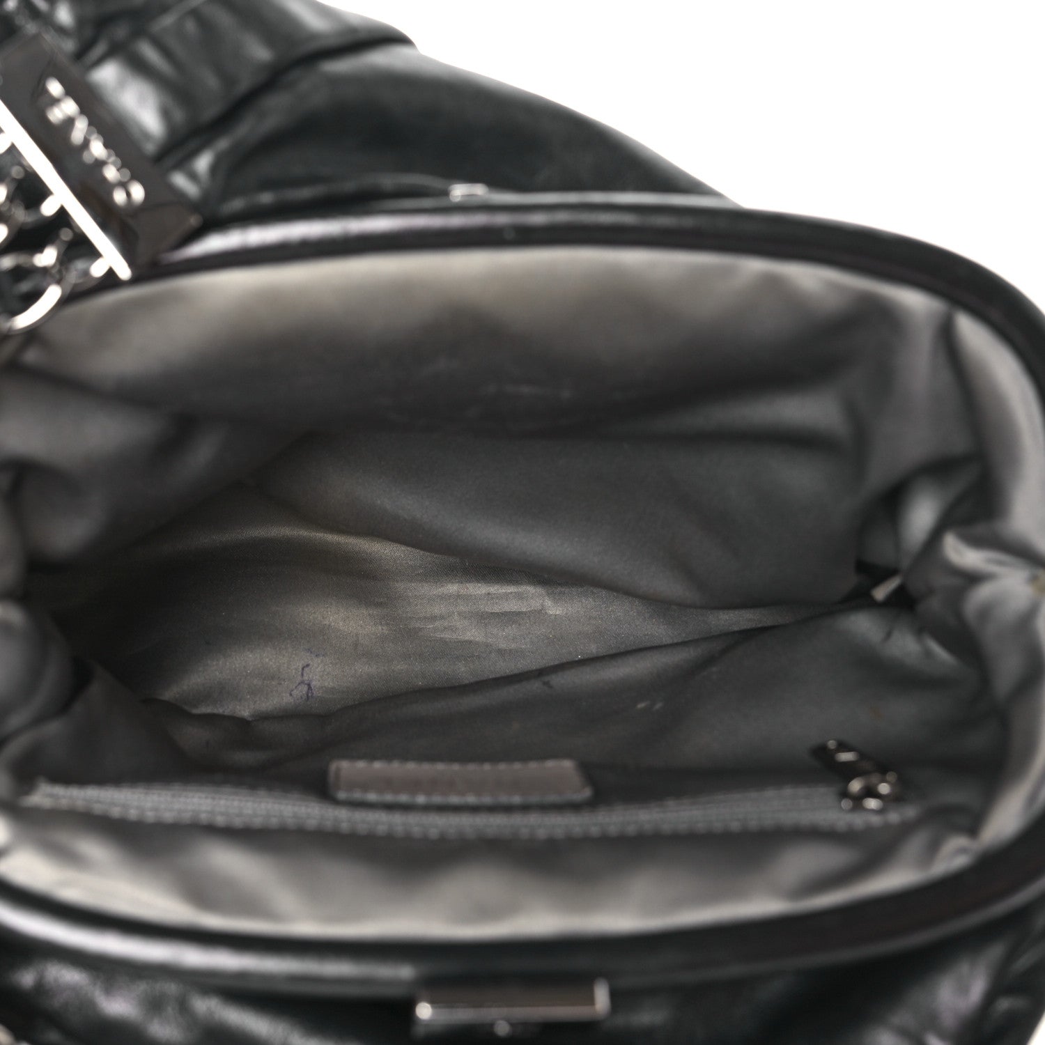 Chanel Lambskin Mini Rock and Chain Hobo Black 5 of 9
